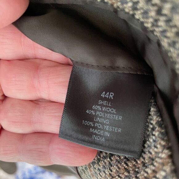 SADDLEBRED HOUNDSTOOTH WOOL BLEND BLAZER - Picture 6 of 6